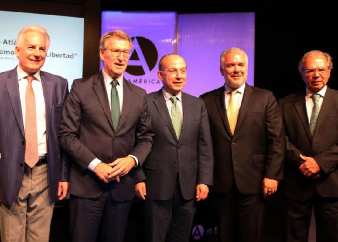 "Las instituciones se han mantenido fuertes": Iván Duque en el Foro Atlántico sobre el intento de llevar a Colombia a una ruptura institucional.